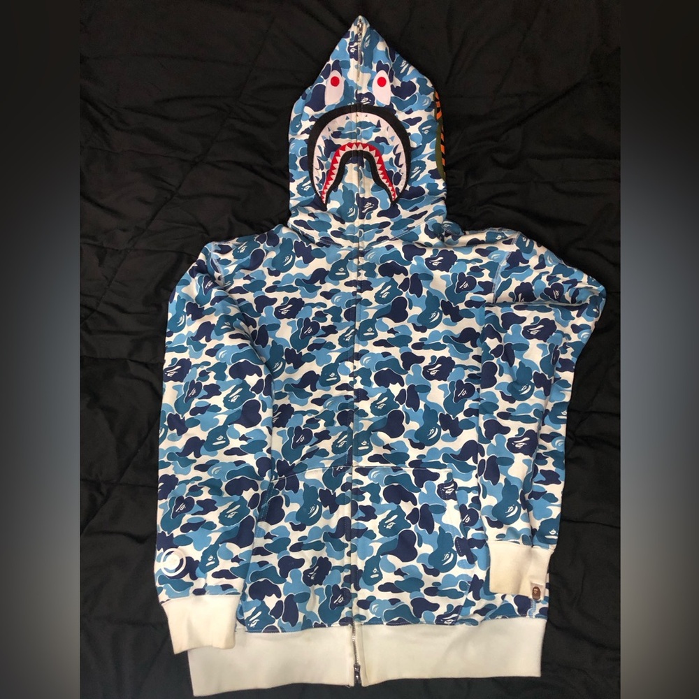 Blue Camo Bape Hoodie